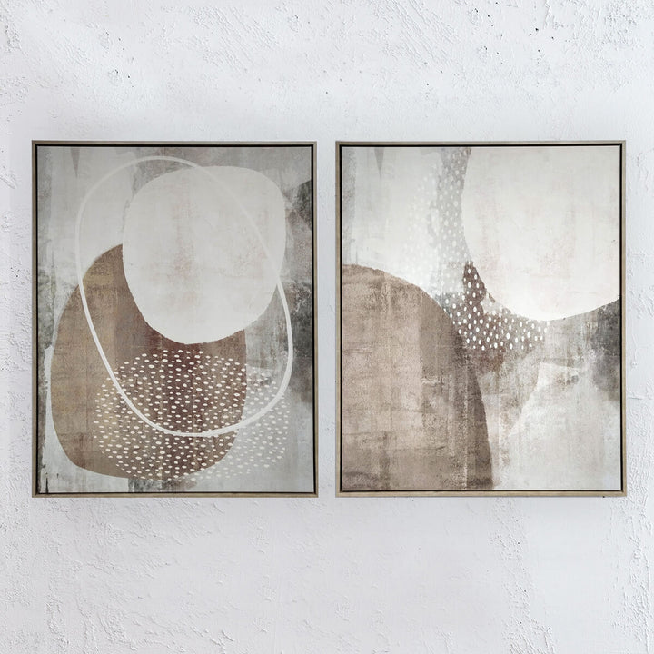 LBD EXCLUSIVE  |  TEMPO CANVAS SET OF 2  |  80 X 100CM  |  ALMOND NUDE  |  PRINTED ARTWORK