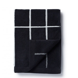 MARIMEKKO  |  TIILISKIVI BATHROOM HAND TOWEL |  BLACK & WHITE  |  50X100CM