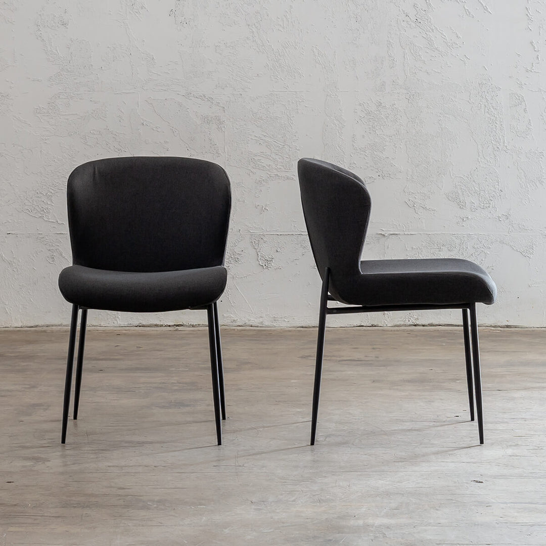 TOURO FABRIC DINING CHAIR  |  ANTHRACITE