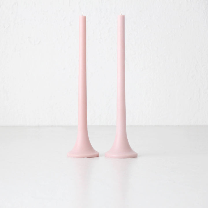 TUSK TAPER CANDLE BUNDLE  |  CLAY  |  SET OF 2