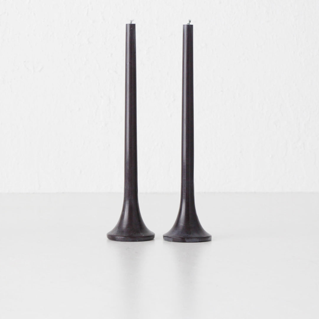 TUSK TAPER CANDLE BUNDLE  |  BLACK  |  SET OF 2