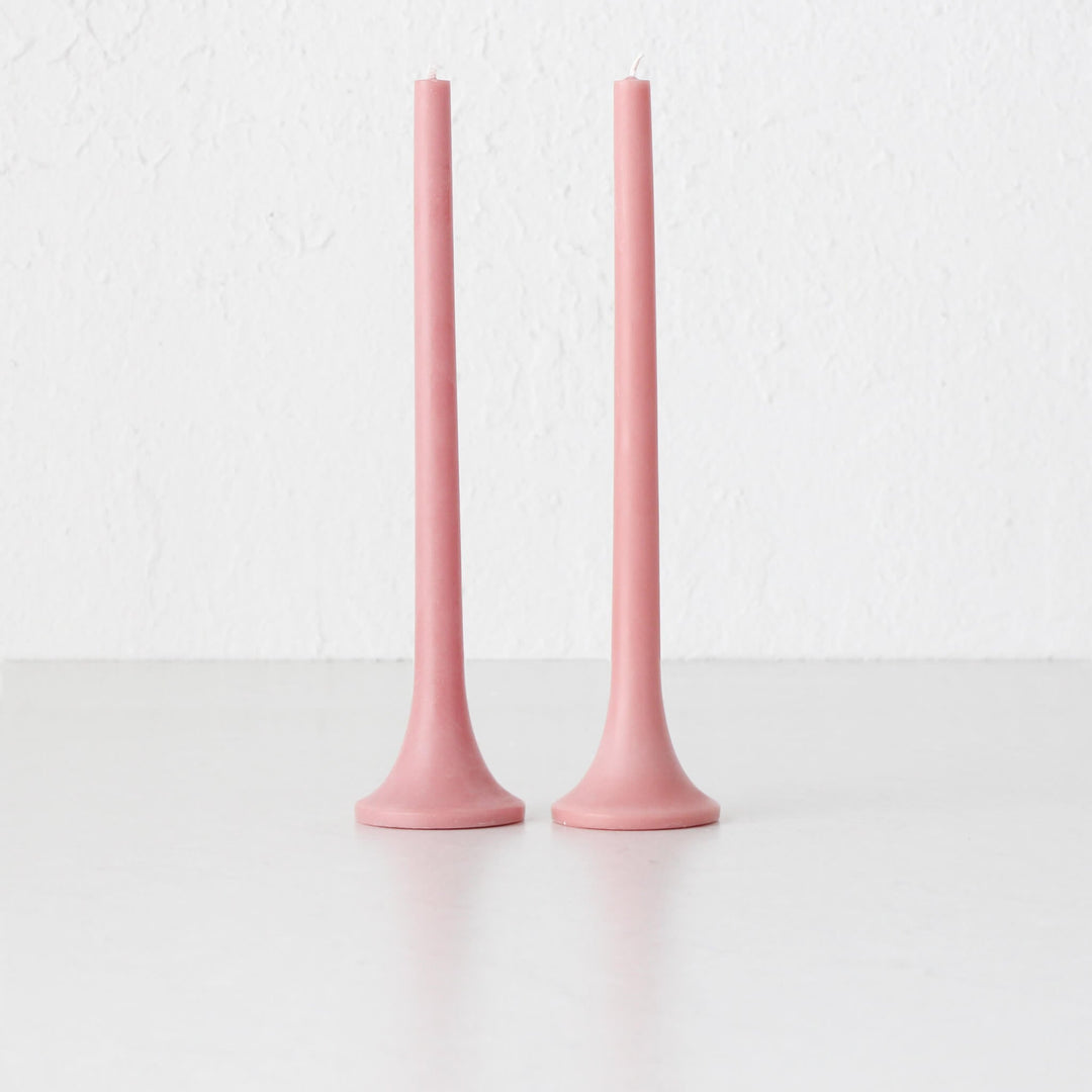 TUSK TAPER CANDLE BUNDLE  |  PEACH  |  SET OF 2