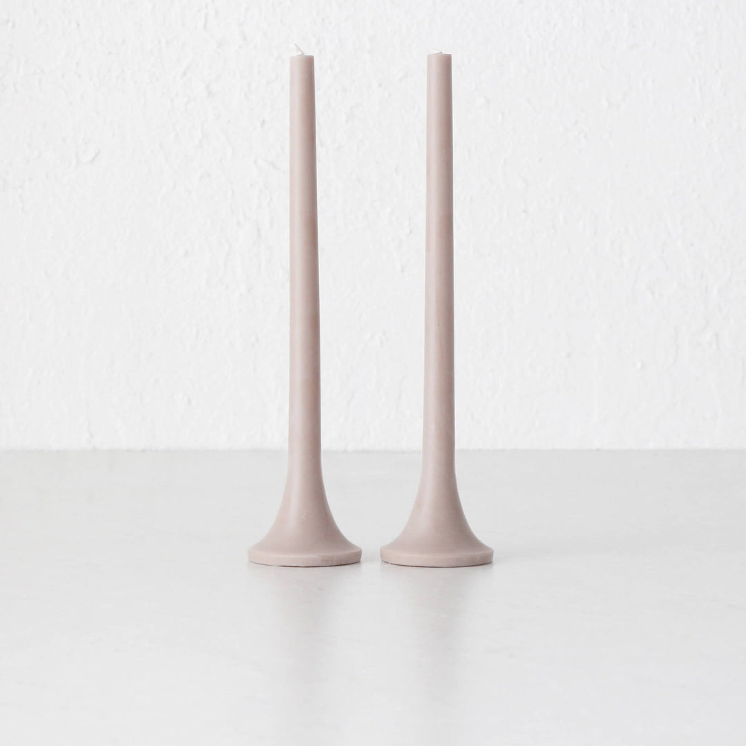 TUSK TAPER CANDLE BUNDLE  |  TAUPE  |  SET OF 4