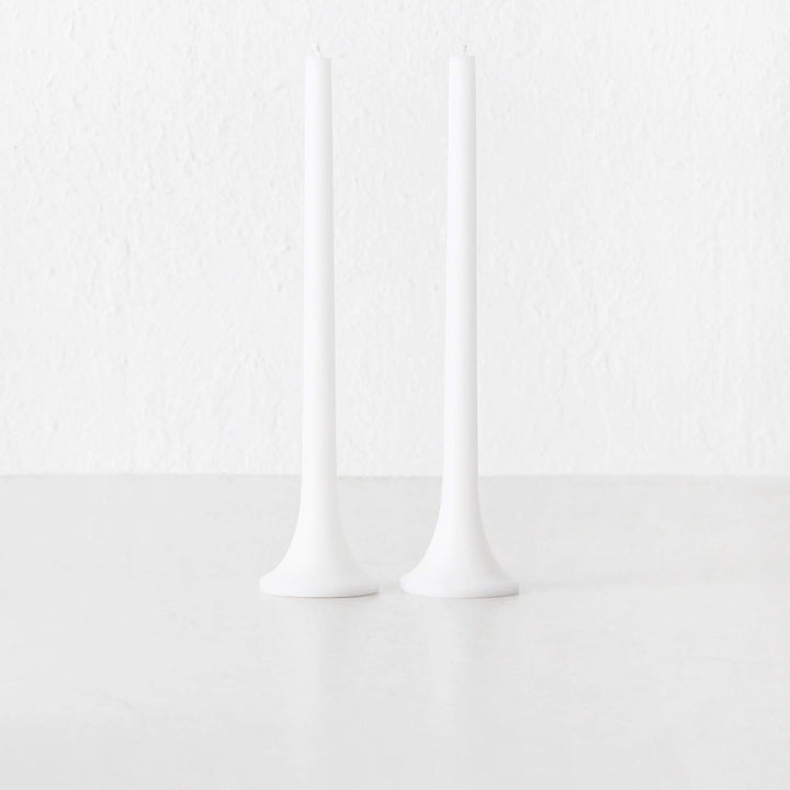 TUSK TAPER CANDLE BUNDLE | WHITE | SET OF 2