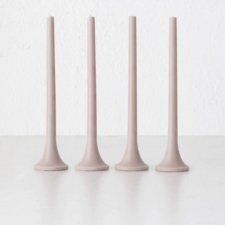 TUSK TAPER CANDLE BUNDLE | TAUPE | SET OF 4
