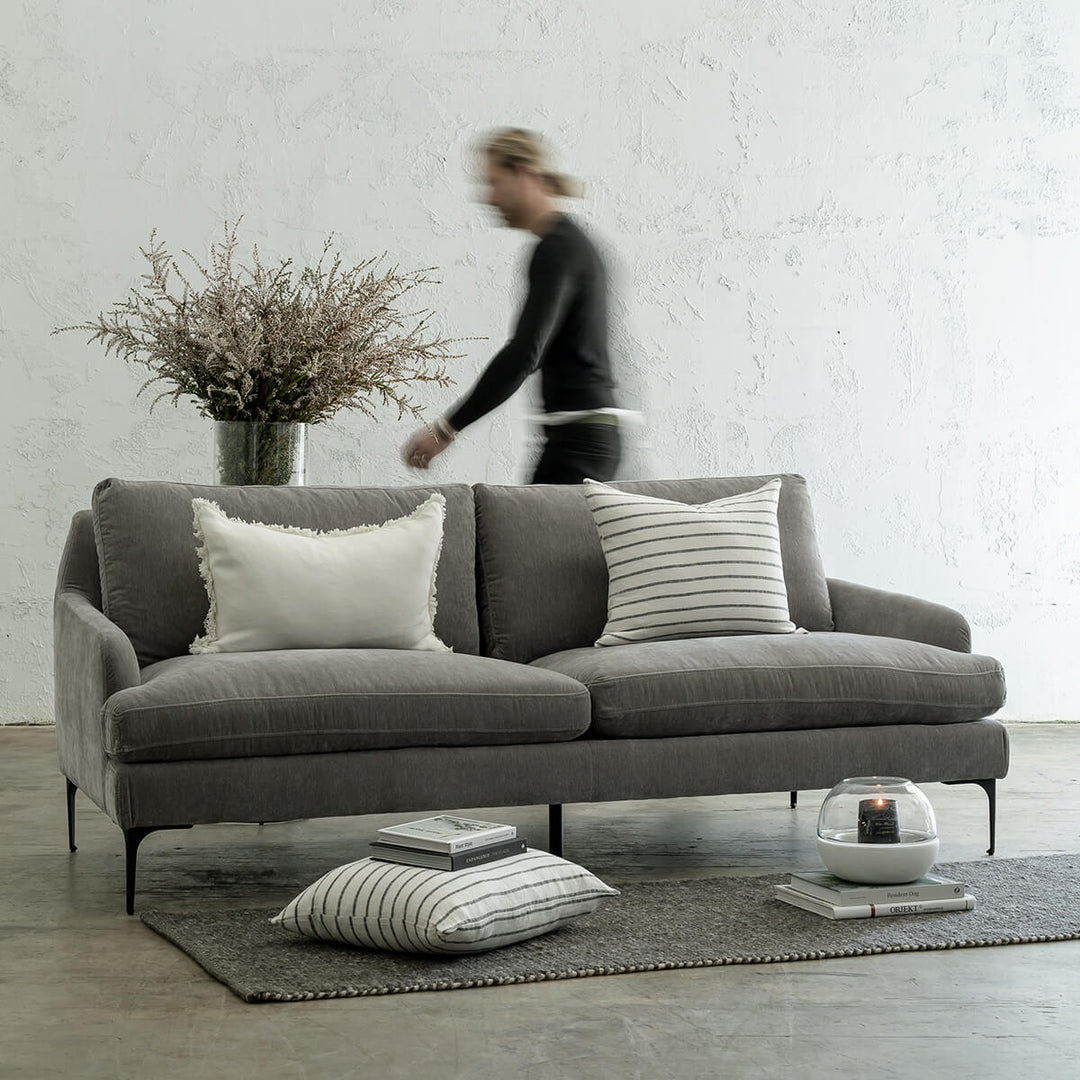 VITTORIA 3 SEATER SOFA | WATERMARK GREY