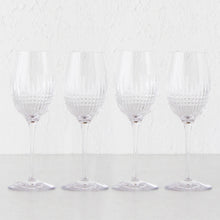 WATERFORD  |  LISMORE DIAMOND ESSENCE WINE GLASSES  |  SET OF 4