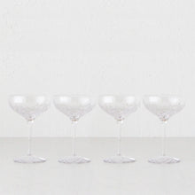 WATERFORD  |  LISMORE ESSENCE CHAMPAGNE SAUCER  |  SET OF 4