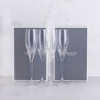 WEDGEWOOD  |  VERA WANG DUCHESS CHAMPAGNE FLUTE  |  SET OF 4