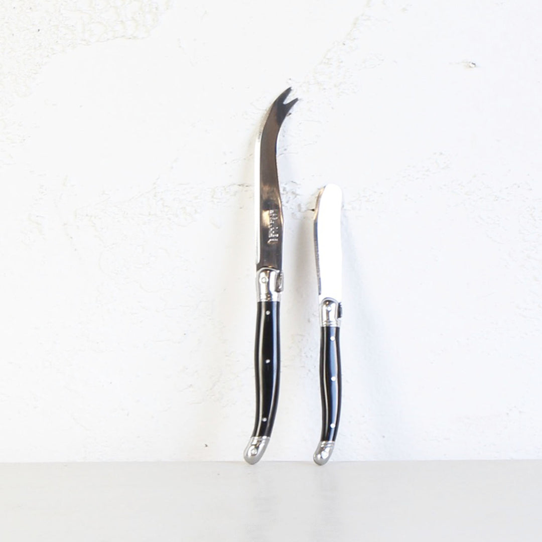 LAGUIOLE ANDRE VERDIER RANGE  | CHEESE AND PATE KNIFE  |  BLACK & SILVER