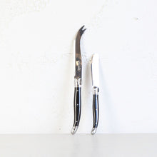 LAGUIOLE ANDRE VERDIER CUTLERY RANGE  | CHEESE AND PATE KNIFE  |  BLACK & SILVER